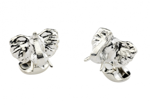 Deakin & Francis Sterling Silver Elephant Cufflinks