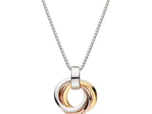 Kit Heath Bevel Cirque Trilogy Small Gold & Rose Gold Necklace