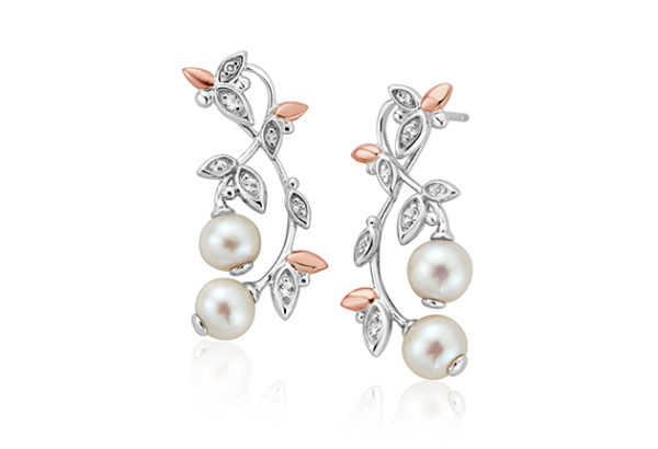 Clogau Lily of the Valley Pearl Drop Earrings