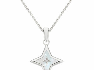 Kit Heath Empire Astoria Glitz Pearl Zirconia Star 18" Necklace