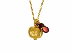 Alex Monroe Pomegranate and Garnet Necklace