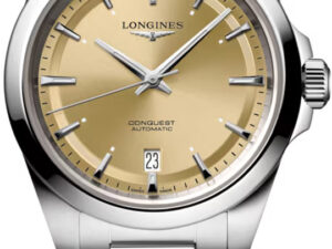 Longines Conquest 38mm Automatic Watch Sunray Champagne